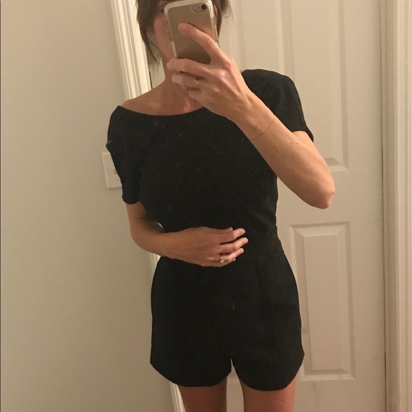 Forever 21 Dresses & Skirts - Adorable black low v open back romper